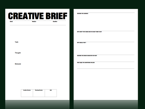 Creative Brief Template images साठी प्रतिमा परिणाम