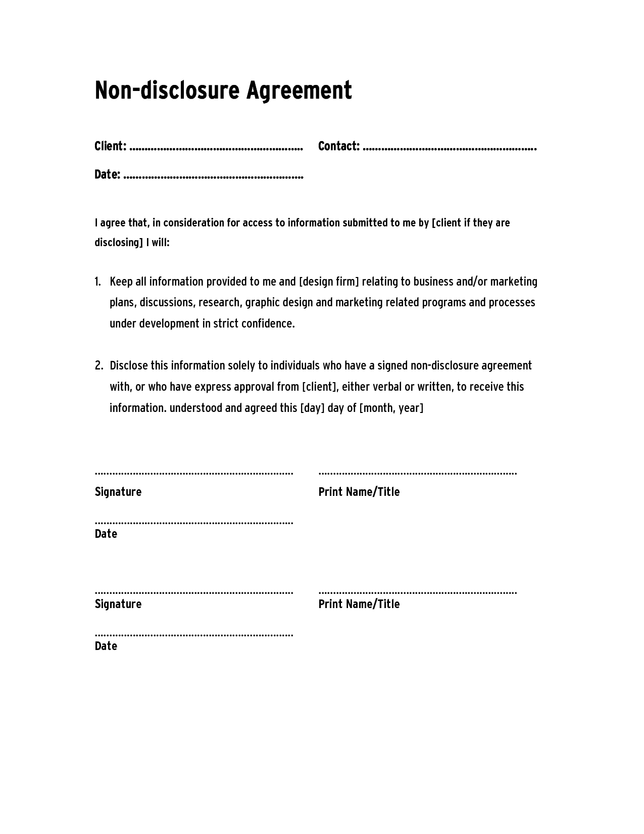 Image result for what is non disclosure agreement