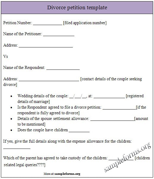 Image result for what is divorce template