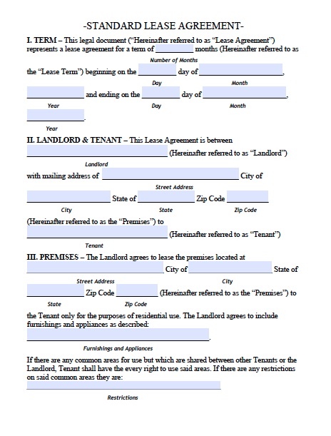 apartment lease agreement template images साठी प्रतिमा परिणाम