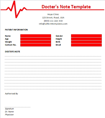 Blank-Doctors-Note-Template