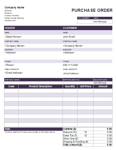 Purchase-Order-Template
