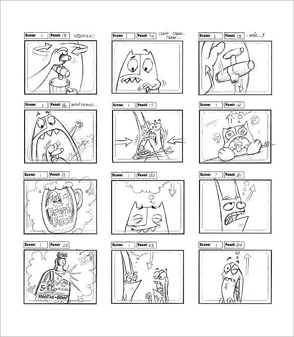storyboard templates for video production
