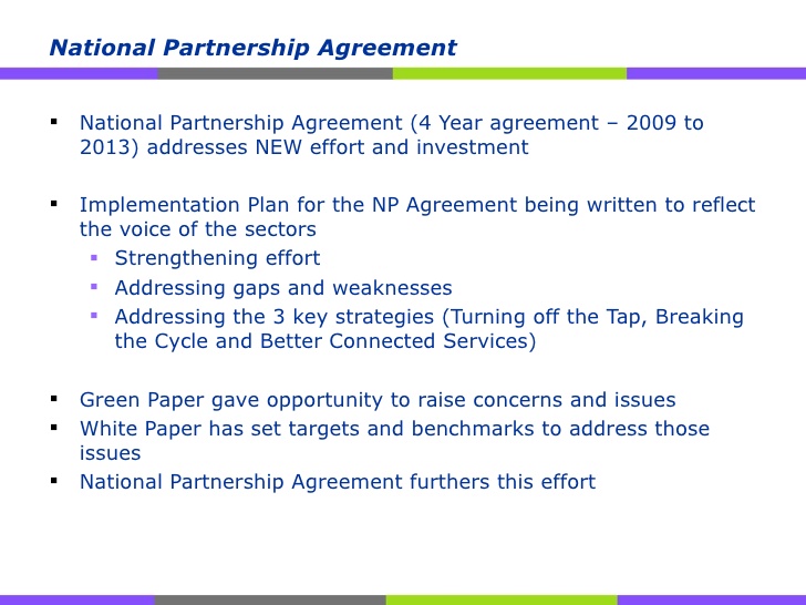 National Partnership Agreement