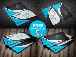 Professional and Creative Blue Business Card Template