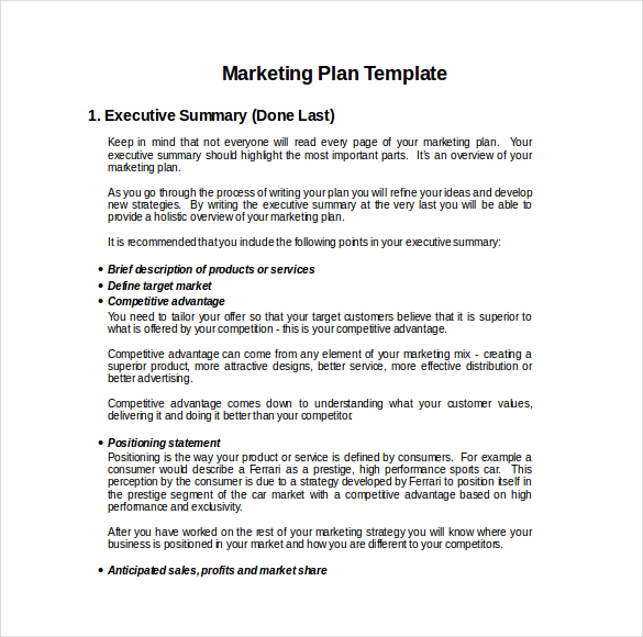 Small-Business-Marketing-Plan-Template