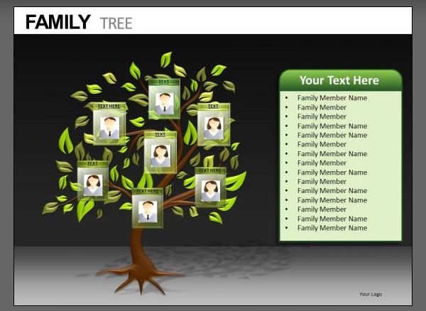 Powerpoint Family Tree Template