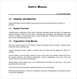 User Manual Template
