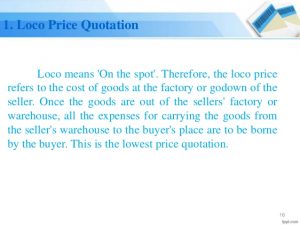 loco Price Quotation template