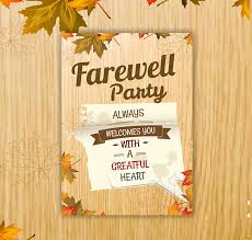 Farewell Party invitation template