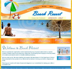 Beach And Resort template