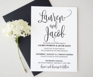 Photo Wedding Invitation Template
