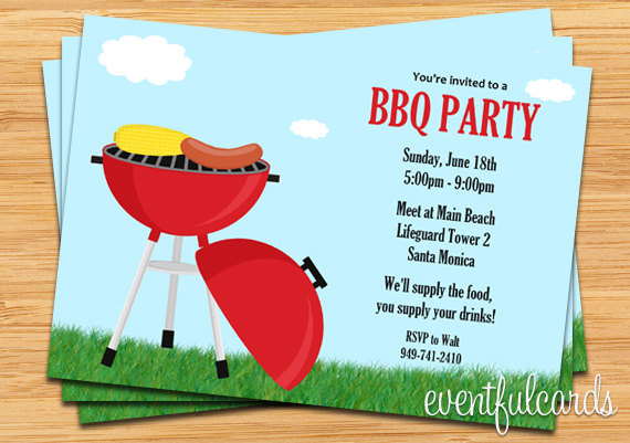 BBQ party invitation