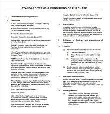 Purchase Order Terms And Conditions Template