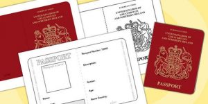 British passport template