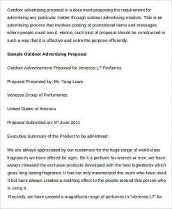 outdoor advertising proposal