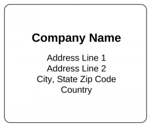 Shipping label templates