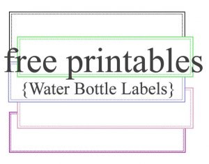 Water label templates