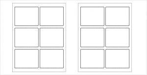 White and blank label template