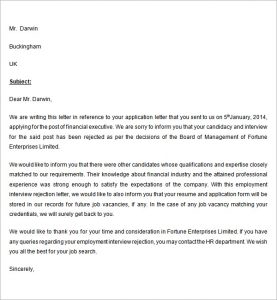 HR resignation letter