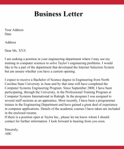 Business Communication Letter Format