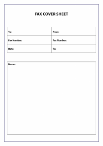 Printable Fax Cover Sheet, Fax Cover Sheet