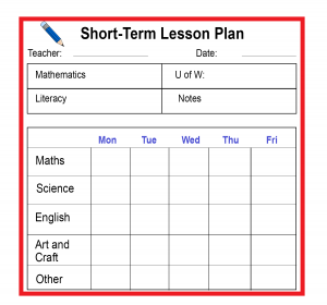 Short-Term Lesson Plan