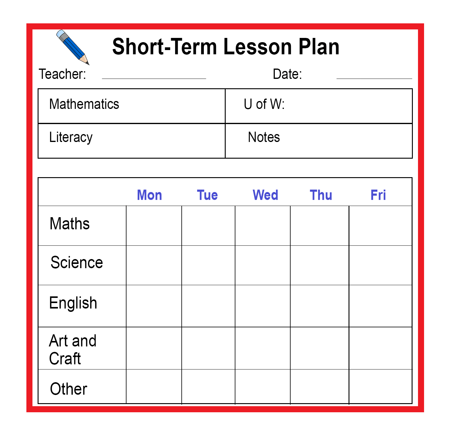 Short-Term Lesson Plan-min