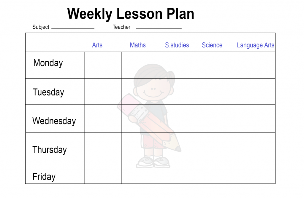 Weekly Lesson Plan