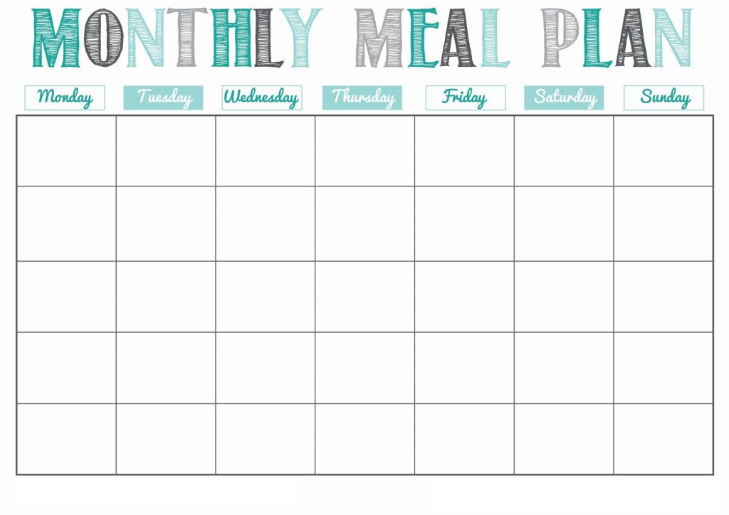 Meal Planner Pdf Template Free