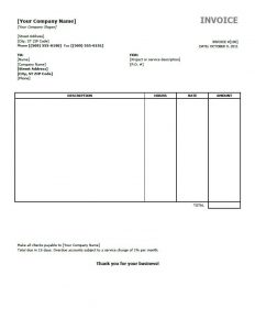 Simple Invoice Template 
