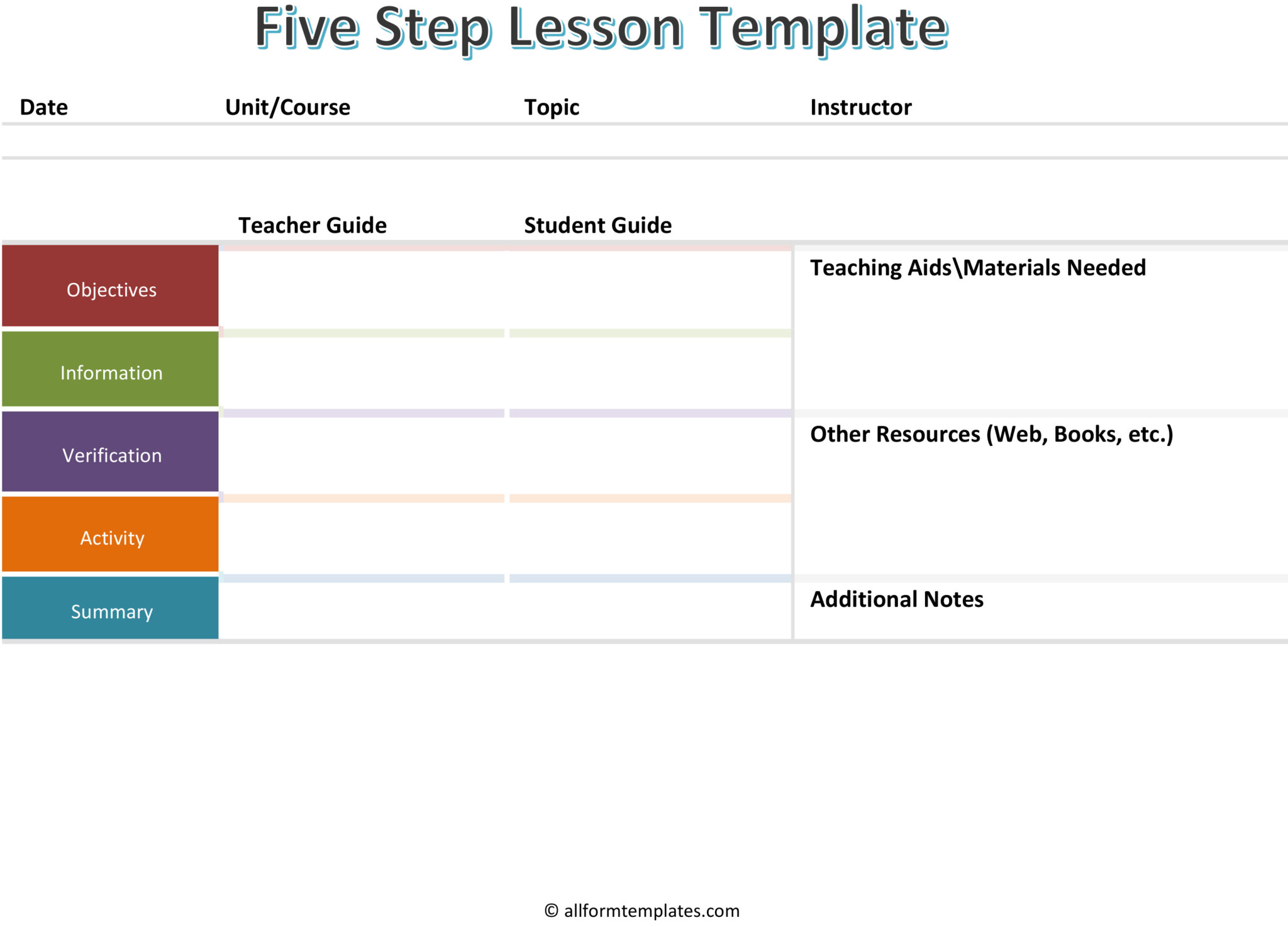 five-step-lesson-template-hd-all-form-templates